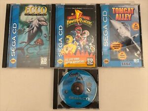 New ListingSega CD 4x Game Lot (Ecco, Power Rangers, Tomcat Alley …) TESTED, VG Cond!