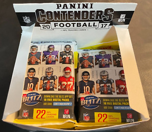 2017 Panini Contenders Football Factory Sealed (Value) Fat Pack Mahomes Cook RCs