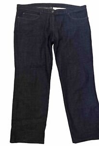 Eileen Fisher Women's XL Straight Leg Relaxed Jeans Stretch Blue Denim 42
