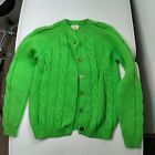 Vintage Tami 100% Wool Cable Knit Cardigan Sz Small