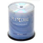 100 PC PlexDisc 52X 700 MB 80 MIN CD-R Silver Top Blank Disc 631-105-BX