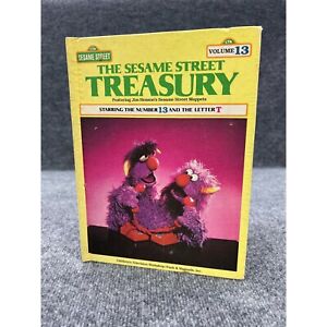 1983 The Sesame Street Treasury Book 13 Muppets vintage children's Book