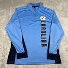 North Carolina Tar Heels Jacket Mens Medium 1/4 Zip College Blue Warm Up
