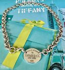 15” Tiffany & Co Please Return To Tiffany Oval Tag Choker  Necklace