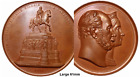 1878 German MEDAL Monument to Frederick, William & Augusta Prussia 61mm Bronze