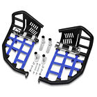 Fits Yamaha YFZ 450 YFZ450 Nerf Bars Pro Peg Heel Guard Black Bars With Blue Net (For: More than one vehicle)