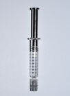 5 X 2.25ml Borosilicate Glass Syringe W/SS Plunger & Plastic Luer Lock