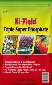 Hi-Yield Triple Super Plant Growth Flower fertilizer Phosphate phosphorous 4LB