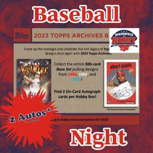 🔥Los Angeles Dodgers - 2023 Topps Archives Baseball - 1 Hobby Box Break