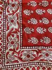 NEW MADEWELL SQUARE SCARF BANDANA MULTI COLOR RED FLORAL PRINT ORGANIC COTTON