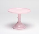 Mosser Glass USA Vintage Style Cake Stand Crown Tuscan Pink 9 inch