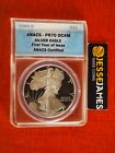 1986 S PROOF SILVER EAGLE ANACS PR70 DCAM FIRST YEAR OF ISSUE BLUE LABEL