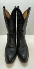 Men's USA Black Leather Pointed Toe Western Cowboy Boots Size: 11 D