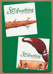 Say Anything ...is a Real Boy RARE promo sticker sheet 2006