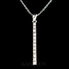 Vertical Long Bar made with Swarovski Crystal Drop Layering Layered Necklace NEW