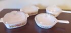 8 pc Set Vintage Corning Ware Spice of Life Casserole Baking Dishes with Lids