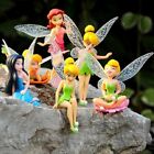 6PCS Dollhouse Miniature Pixie Flower Fairy Figurine Beautiful Garden Decor Toy