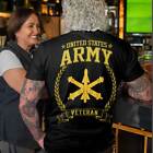 US Army Shirt Custom Branch Rank Name 3D Shirt Military Soldier Veteran 3D Shirt