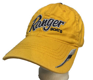 Ranger Boats FLW Outdoors Strap Back Hat Yellow Infinity Headwear - READ