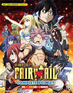 Anime DVD FAIRY TAIL COMPLETE SERIES Vol.1-328 End + 2 Movie *English Audio*