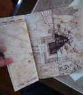 THE MARAUDER'S MAP for HARRY POTTER's HOGWARTS with protective cover. PreOwned.