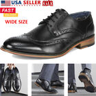 Men's Wide Dress Shoes Brogues Derby Shoes Formal Oxford Shoes Shoe Size 6.5-15