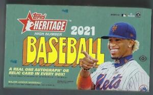2021 Topps Heritage High Number Factory Sealed Hobby MLB Baseball Box 24 Packs