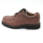 Jarman Mens Leather Dress Shoes Lace Up Casual Oxford Brown Size 9.5