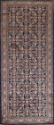 Vintage Traditional Geometric Mahal Runner Rug 4x10 Wool Hand-made Hallway Rug