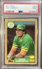 1987 Topps Jose Canseco 620 - Mint PSA 9 - Rookie Cup Oakland A's
