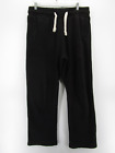 Superdry Pants Men XL Black Sweatpants Relaxed Baggy Embroidered Logo Knit
