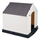 New ListingConfidence Pet XL Waterproof Plastic Dog Kennel Outdoor House OPEN BOX, Brown