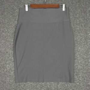 Eileen Fisher Charcoal Gray Pencil Skirt Size Small Stretch Pull On Career Work