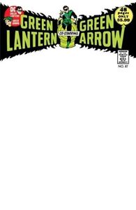 Green Lantern Green Arrow #87 Facsimile Edition Blank Card Stock Variant Cover B