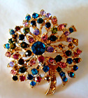 Vintage Napier Brooch Pin Tree of Life or Flower