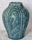 Art Deco Rookwood Pottery Vase 6100 XXX 1930 Matte Blue