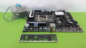 ASUS X99-A Intel Motherboard + I/O and heatsink / Repair ONLY (READ)