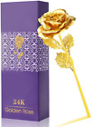 Real Dipped Rose 24k Gold Rose Portable Gold Dipped Rose Artificial Rose Flower