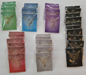 Wholesale Resale Lot of 34 SEQUIN Jewelry Color Karma Necklaces RETAIL EA $48!