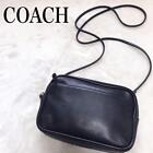 Old Coach All Leather Camera Bag Shoulder Black