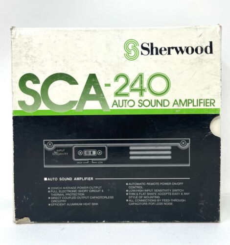 Sherwood SCA-240 Auto Sound Amplifier Original  from 1990s