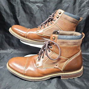 Sonoma Graham Ortholite Ankle Boots Brown Cap Round Toe Lace Up Size MEN SZ 13