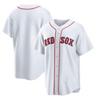 Boston Red Sox White Baseball Jersey Men's Large Blank