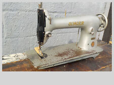 Vintage Industrial Sewing Machine Singer 31-15 ,one needle, -Leather
