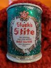 8 oz. Gluek's Stite Malt Liquor,  Flat Top Beer Can