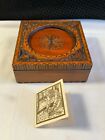 Hand Carved Linden Wood Trinket Box ~ Made in Poland ~ 4.75