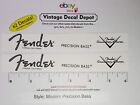 Fender Modern Precision Bass Headstock Waterslide Decals Custom Shop LASER PRINT