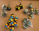 Rubber Duck Keychain Lot - Super Heroes Themed - 20 Pieces Ducky