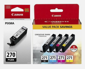 New Listing5 packs GENUINE Canon PGI-270 CLI-271 Setup Ink Cartridges