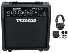 Rockville G-AMP 10w Guitar Amplifier Amp w/Bluetooth+Clean/Distortion+Headphones